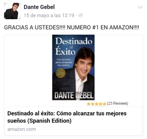 Dante gebel promocion libros Amazon